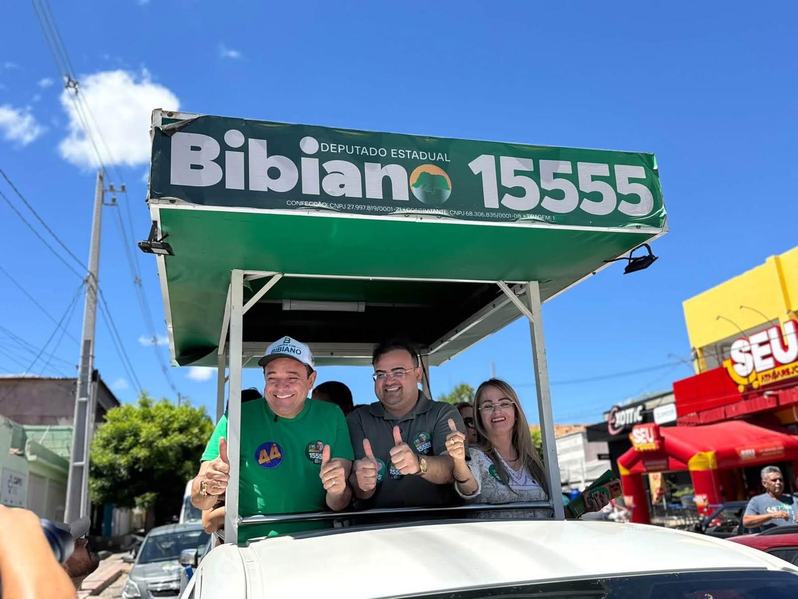 Caravana do candidato Bibiano percorre quatro municípios do Médio e Oeste potiguar