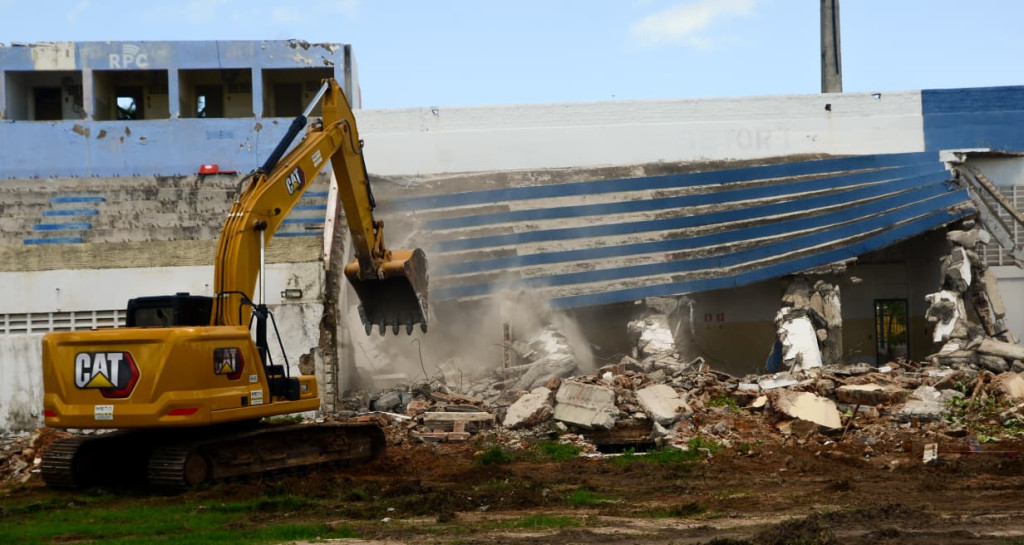 antigo Nogueirão é preparado para dar lugar a nova Arena moderna