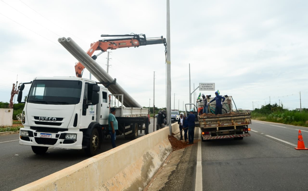Trecho urbano da BR-304 em Mossoró recebe nova etapa de iluminação