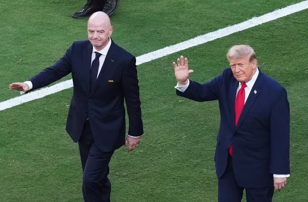 Trump é vaiado na entrada da premiação da final da Copa do Mundo