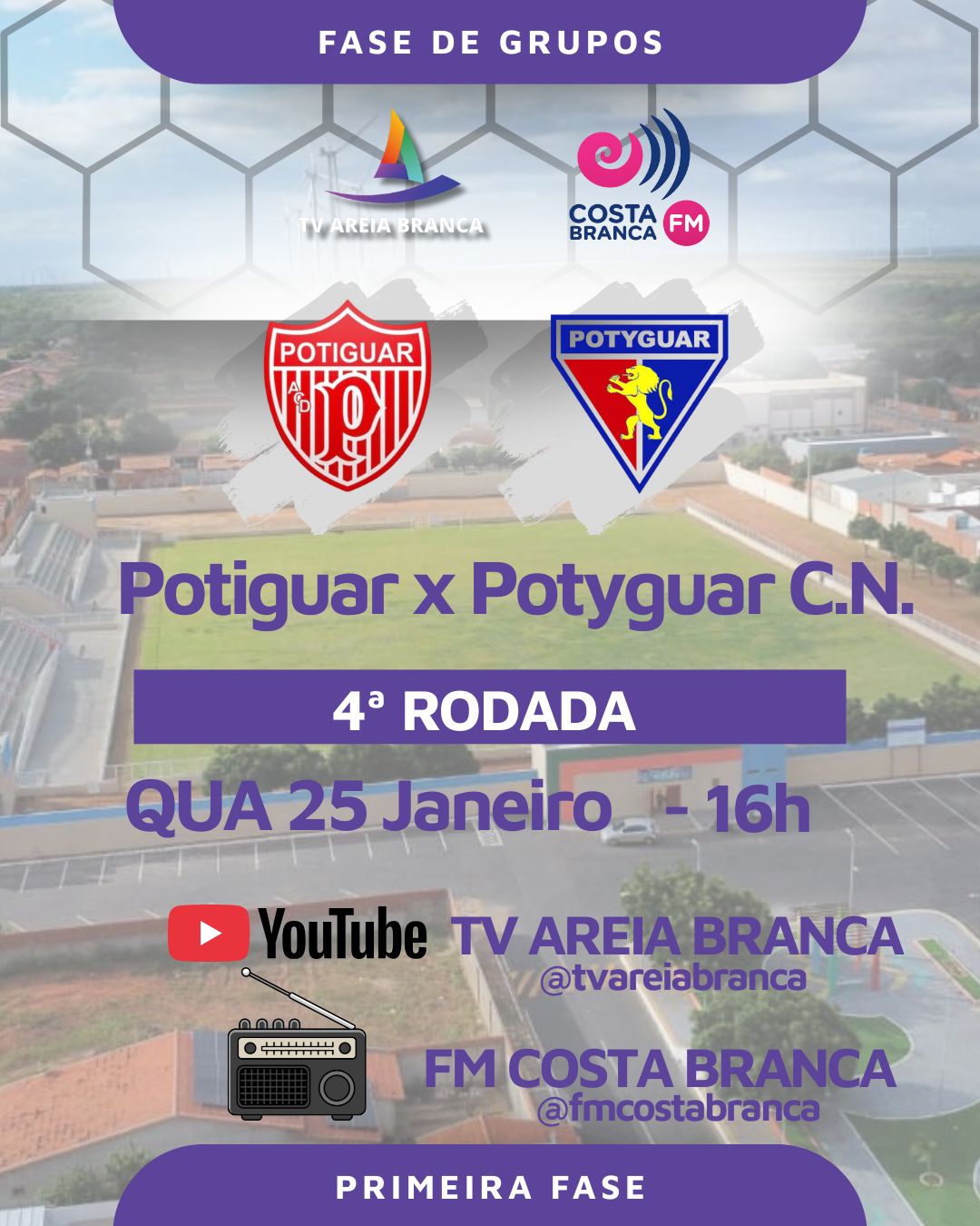 Potiguar de Mossoró enfrenta o Potyguar Seridoense neste domingo (25)