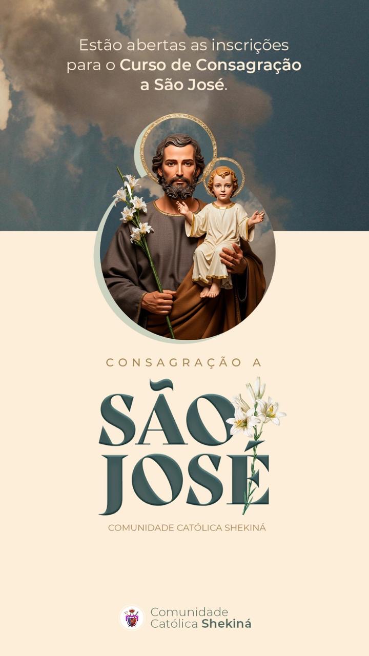 Comunidade Católica Shekiná abre inscrições para o Curso de Consagração a São José