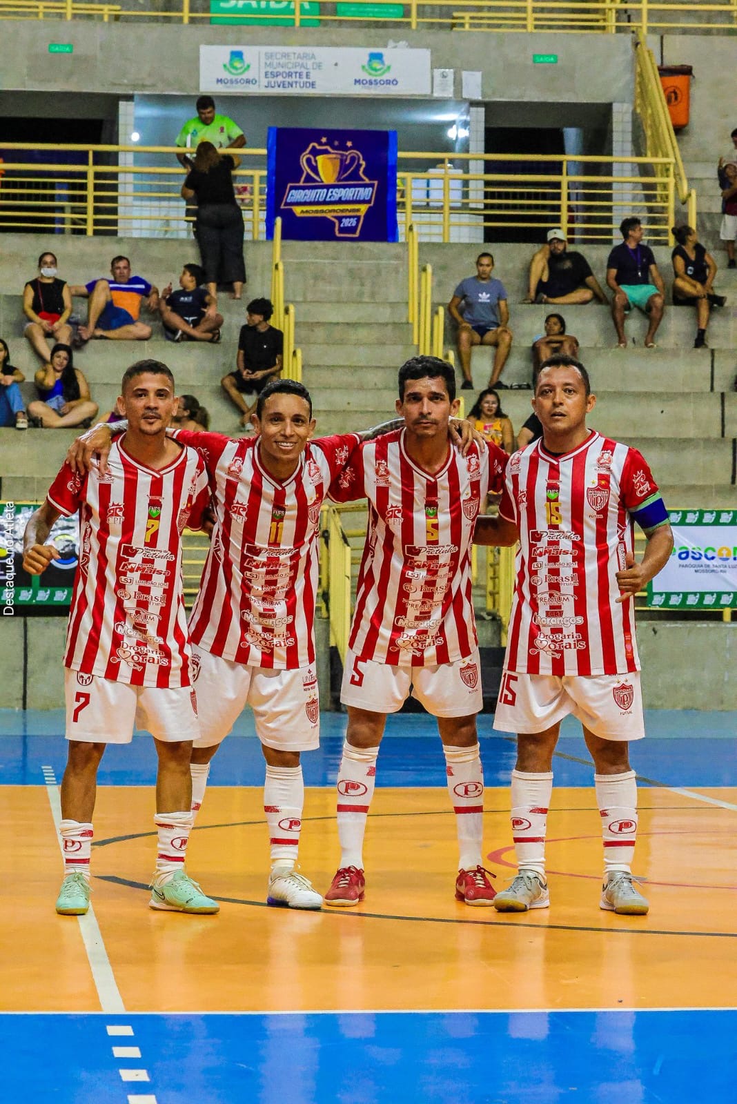 Areia-branquenses Abismael e Porquinho se destacam em vitória do Potiguar Futsal por 6x3 na Copa Santa Luzia