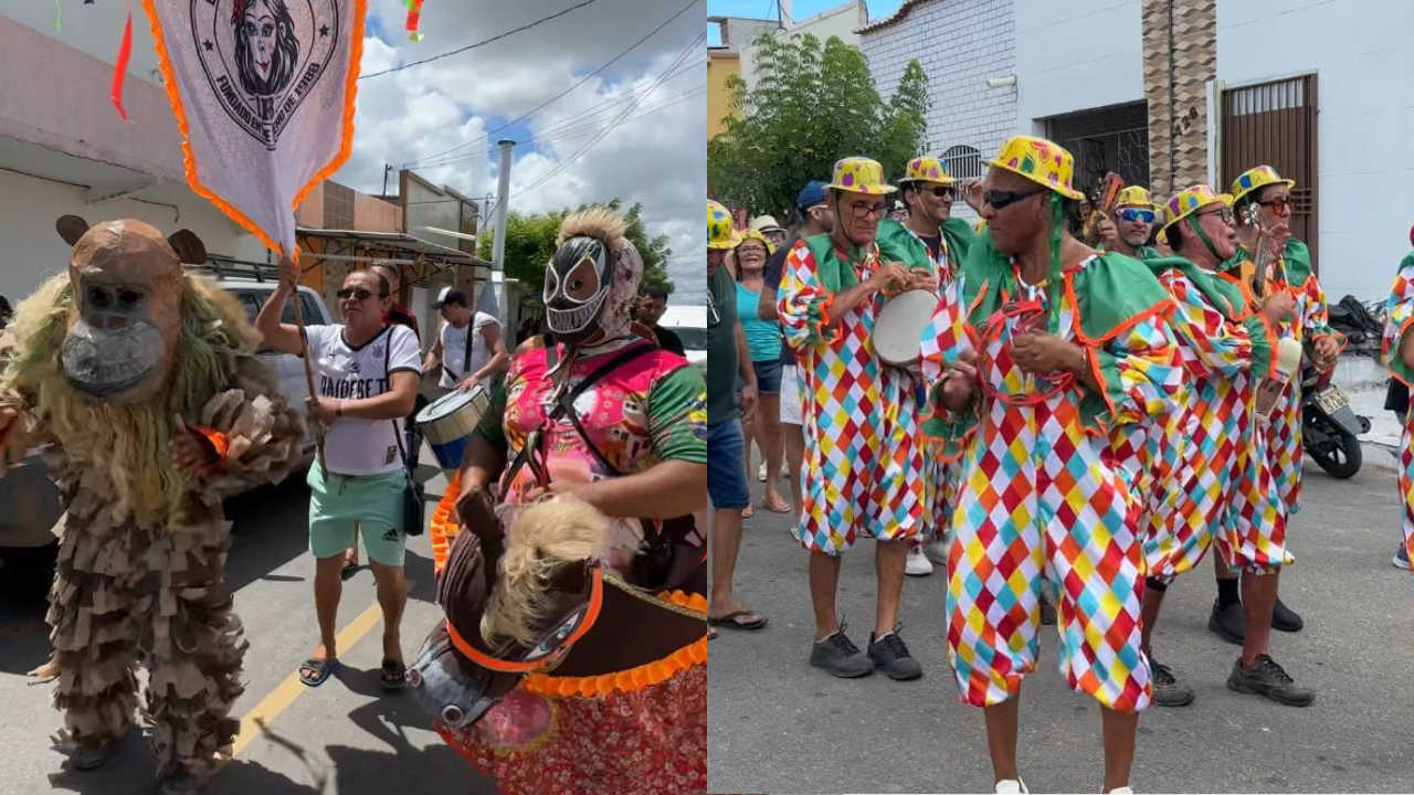 Domingo de Carnaval amanhece com tradição e alegria dos blocos nas ruas de Areia Branca