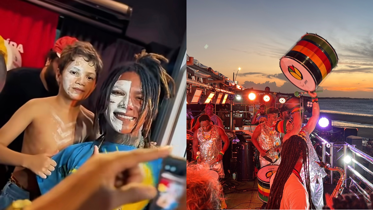 Olodum e Fantasmão animam a avenida em Areia Branca