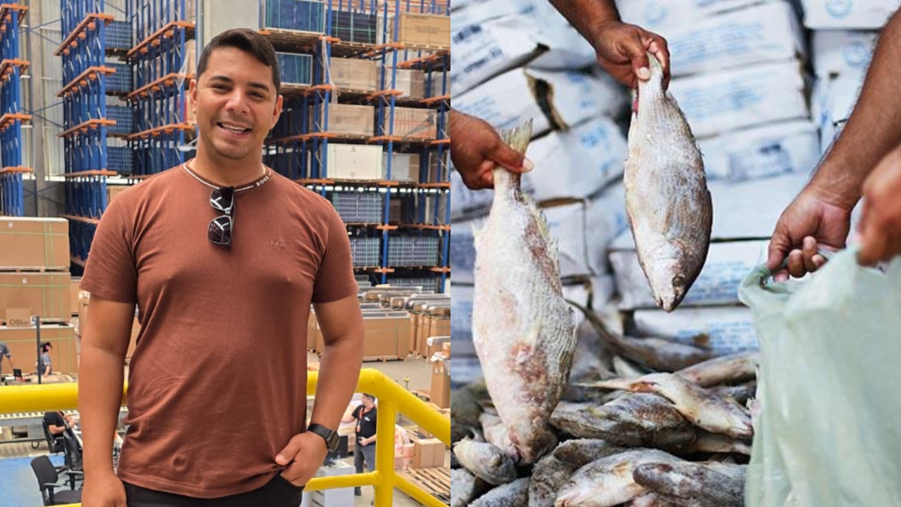 Jonata Nascimento realiza entrega de peixes durante a Semana Santa em Porto do Mangue