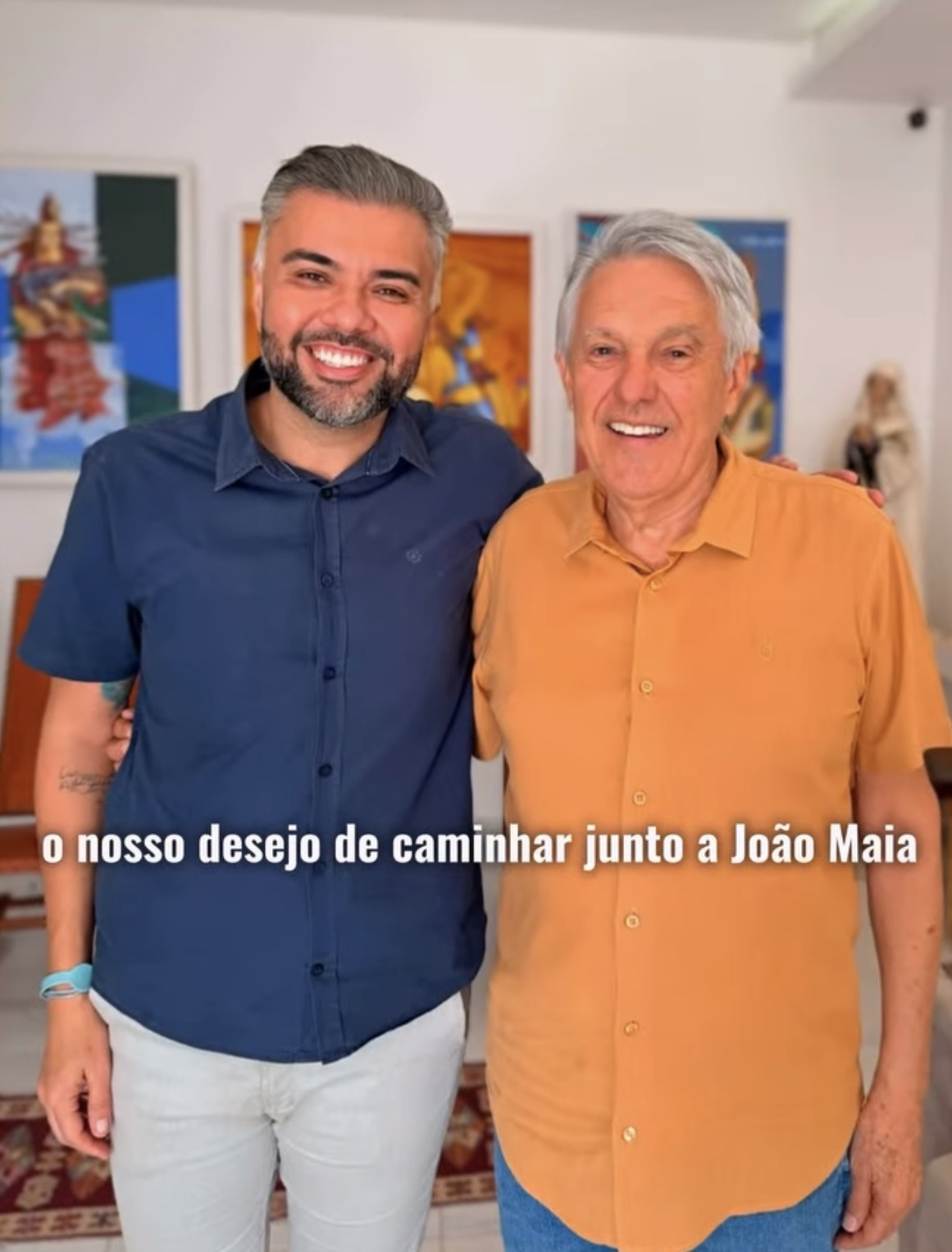 Petras Vinícius anuncia apoio à pré-candidatura de João Maia para deputado federal