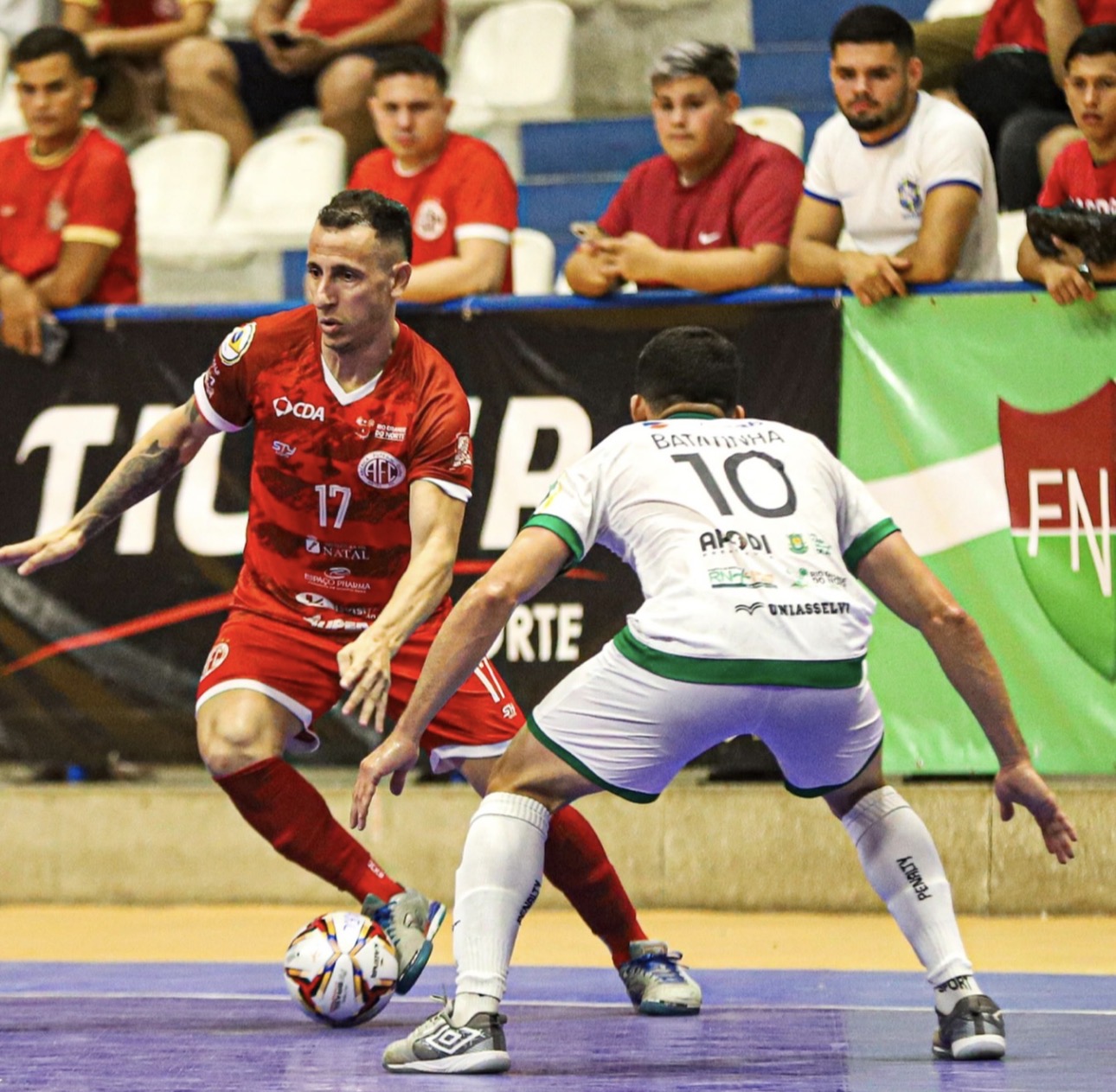 América e Apodi fazem grande jogo e empatam em 4x4 na primeira final do Estadual de Futsal