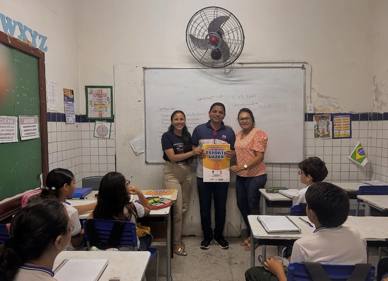 Projeto “Convivendo com Cidadania, Esporte e Lazer” é divulgado em escolas de Areia Branca