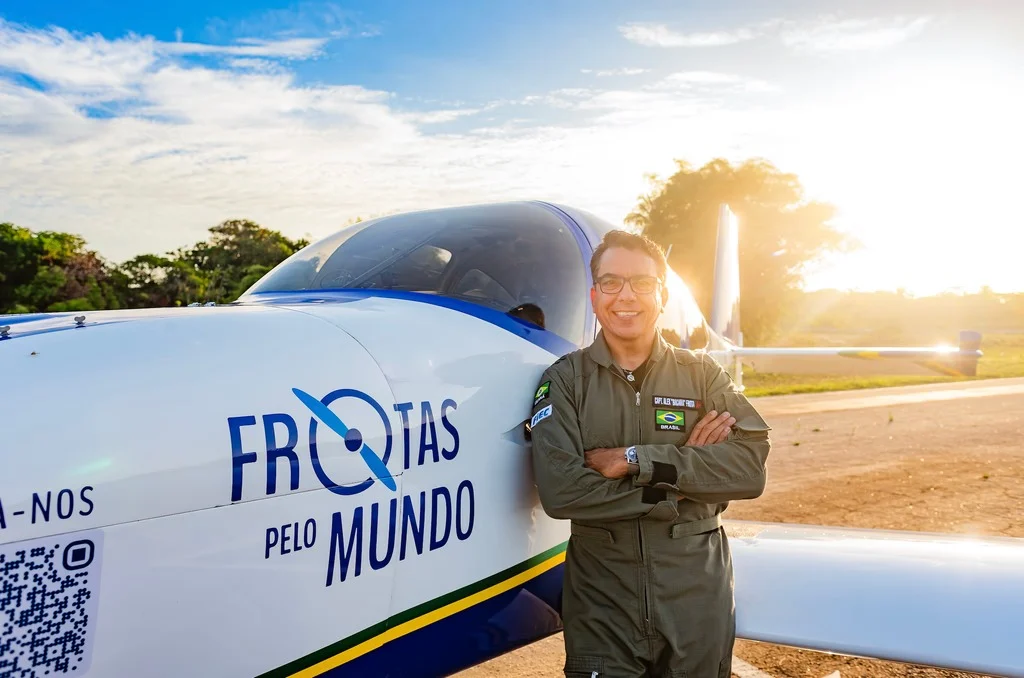 Pouso em solo potiguar: brasileiro que cruzou o planeta sozinho chega ao RN nesta sexta-feira