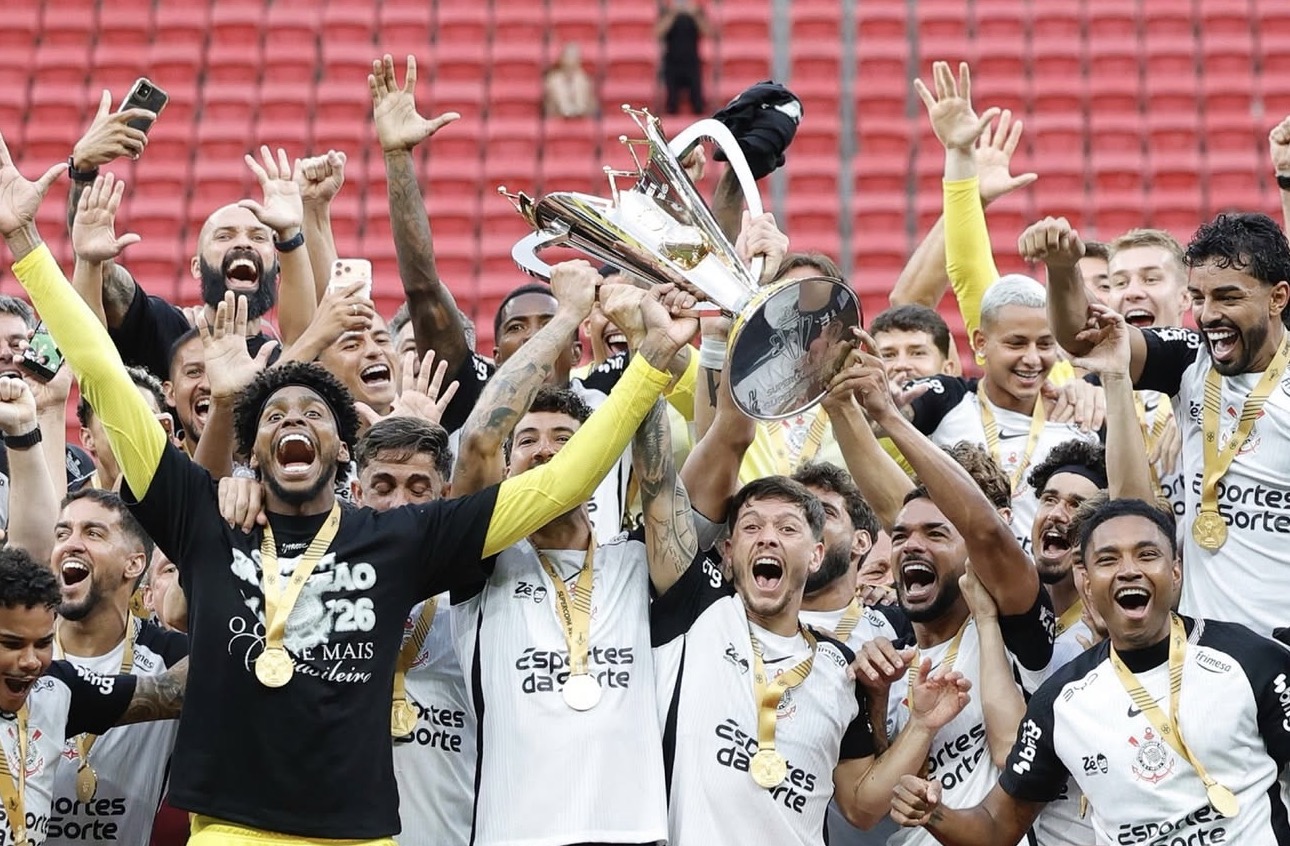 Corinthians vence o Flamengo e conquista a Supercopa do Brasil 2026