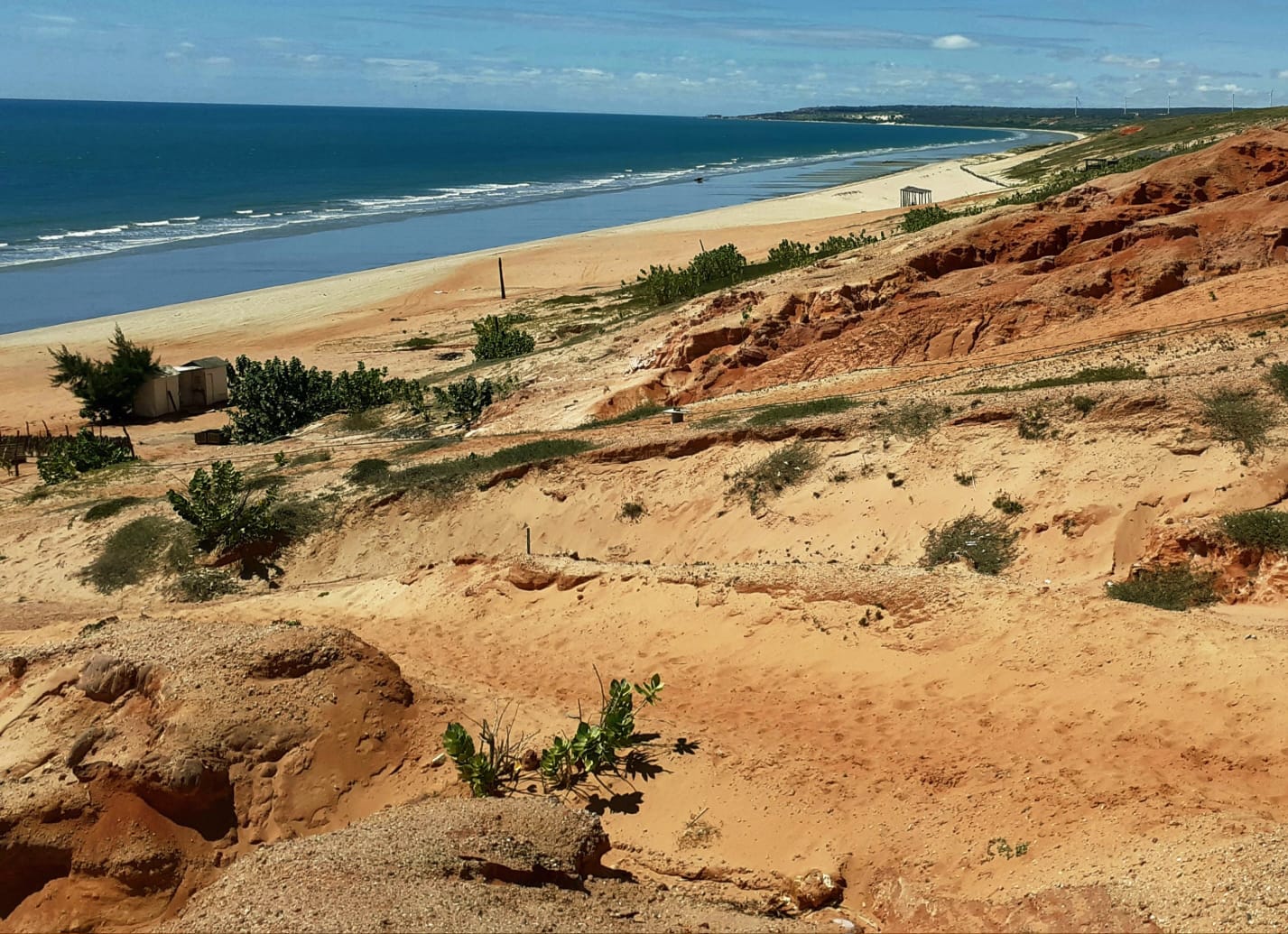 Praia de Cristóvão é considerada uma das mais belas de Areia Branca (RN)