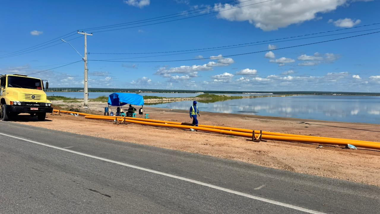 Frentes de obras do gasoduto avançam agora em direção ao perímetro urbano de Areia Branca