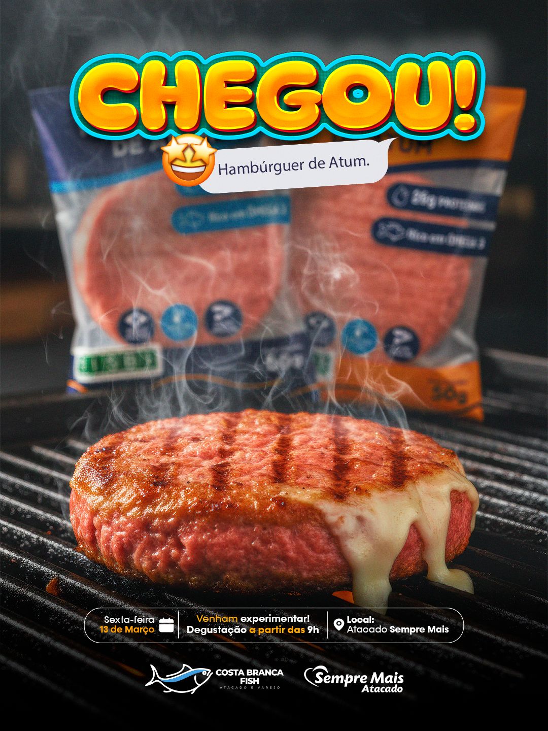 Costa Branca Fish lança Hambúrguer de Atum em evento de degustação em Areia Branca