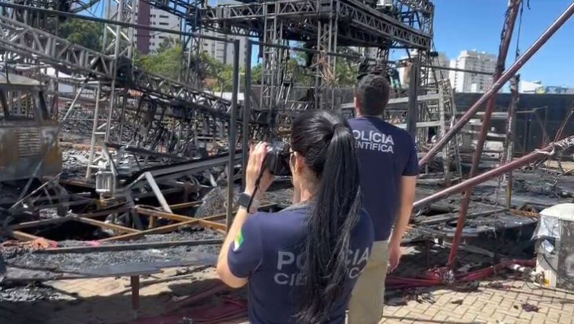 Circo do Tiru: Polícia Científica faz perícia no Circo do Tirullipa atingido por incêndio