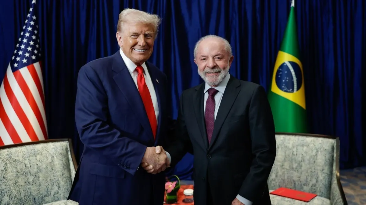 Lula chega à Casa Branca para encontro com Donald Trump